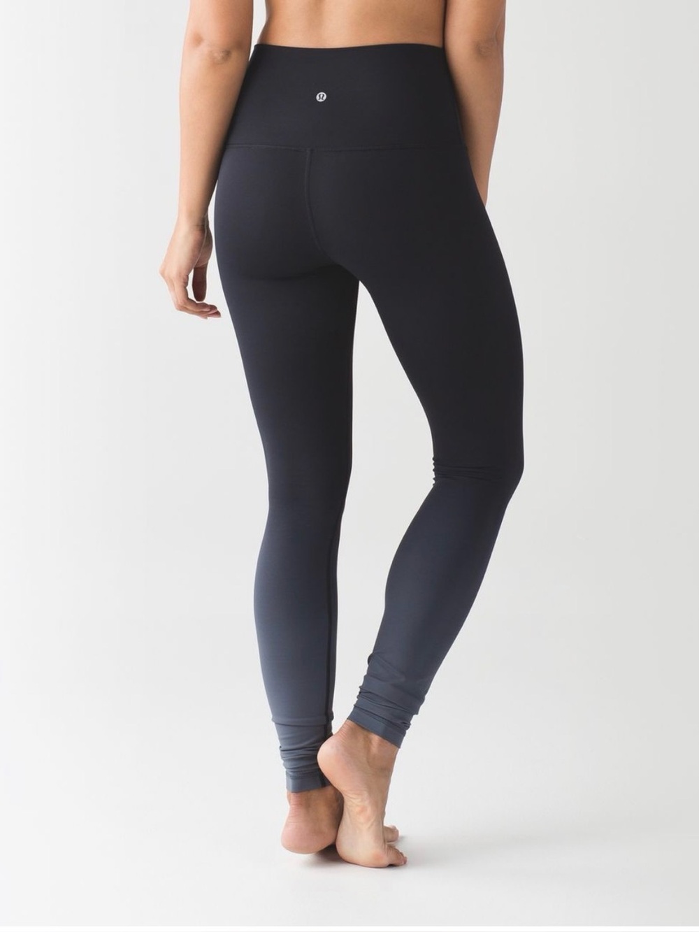 Lululemon Wunder Under Pant Hi-Rise Ombre Black Legging Yoga Pants: 8